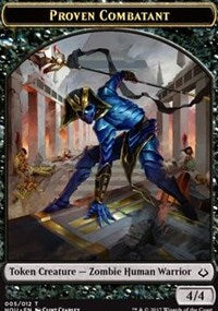 Proven Combatant // Zombie Double-sided Token [Hour of Devastation Tokens] | Gate City Games LLC