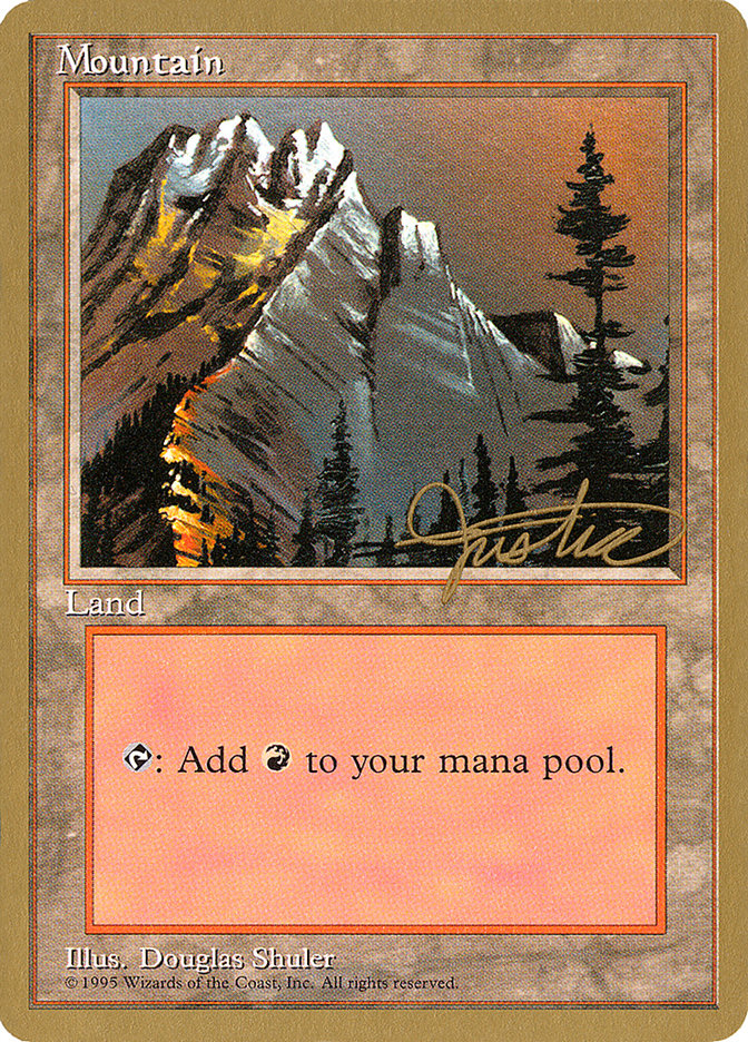 Mountain (mj373) (Mark Justice) [Pro Tour Collector Set] | Gate City Games LLC