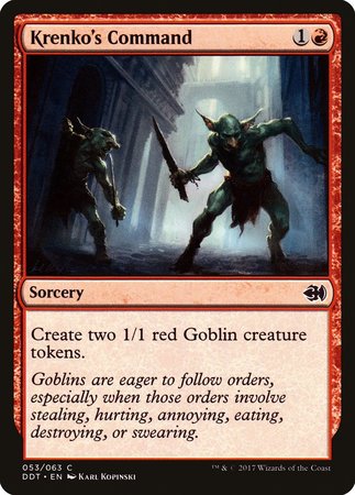 Krenko's Command [Duel Decks: Merfolk vs. Goblins] | Gate City Games LLC