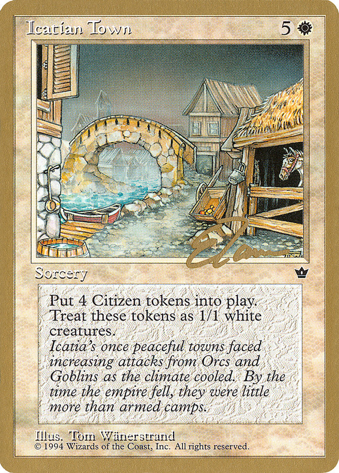 Icatian Town (Eric Tam) [Pro Tour Collector Set] | Gate City Games LLC
