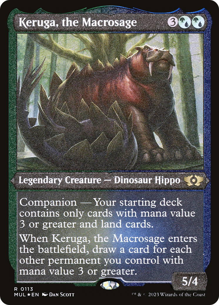 Keruga, the Macrosage (Foil Etched) [Multiverse Legends] | Gate City Games LLC