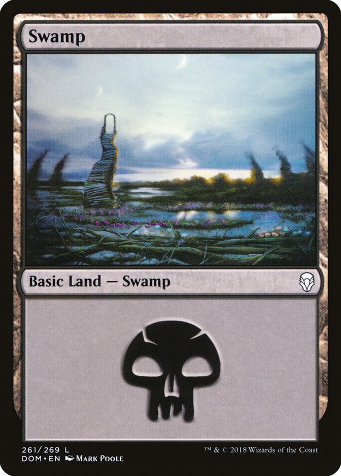 Swamp (261) [Dominaria] | Gate City Games LLC