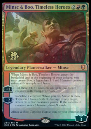 Minsc & Boo, Timeless Heroes [Commander Legends: Battle for Baldur's Gate Prerelease Promos] | Gate City Games LLC