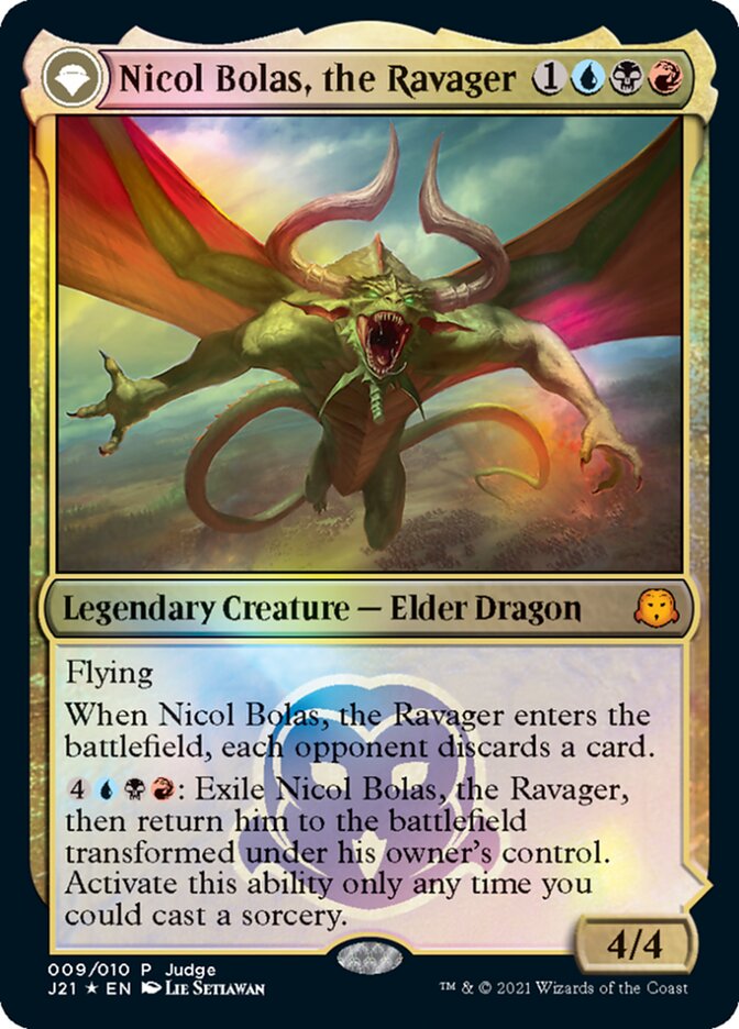 Nicol Bolas, the Ravager [Judge Gift Cards 2021] | Gate City Games LLC