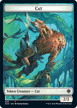 Saproling // Cat Double-Sided Token [Starter Commander Decks] | Gate City Games LLC