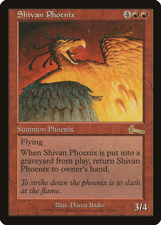 Shivan Phoenix [Urza's Legacy] | Gate City Games LLC