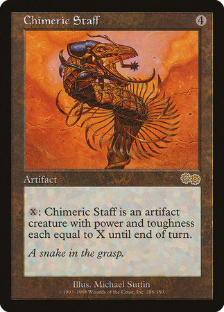 Chimeric Staff [Urza's Saga] | Gate City Games LLC