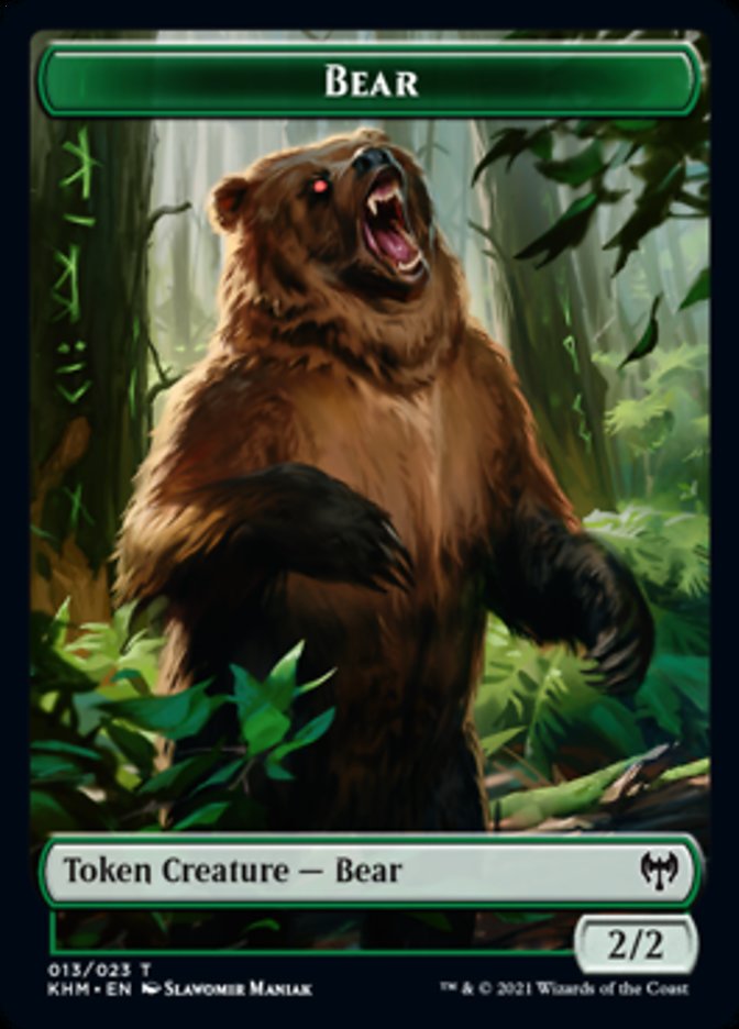 Bear Token [Kaldheim] | Gate City Games LLC