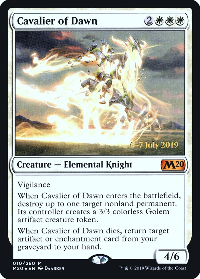 Cavalier of Dawn  [Core Set 2020 Prerelease Promos] | Gate City Games LLC