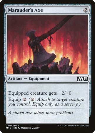 Marauder's Axe [Core Set 2019] | Gate City Games LLC