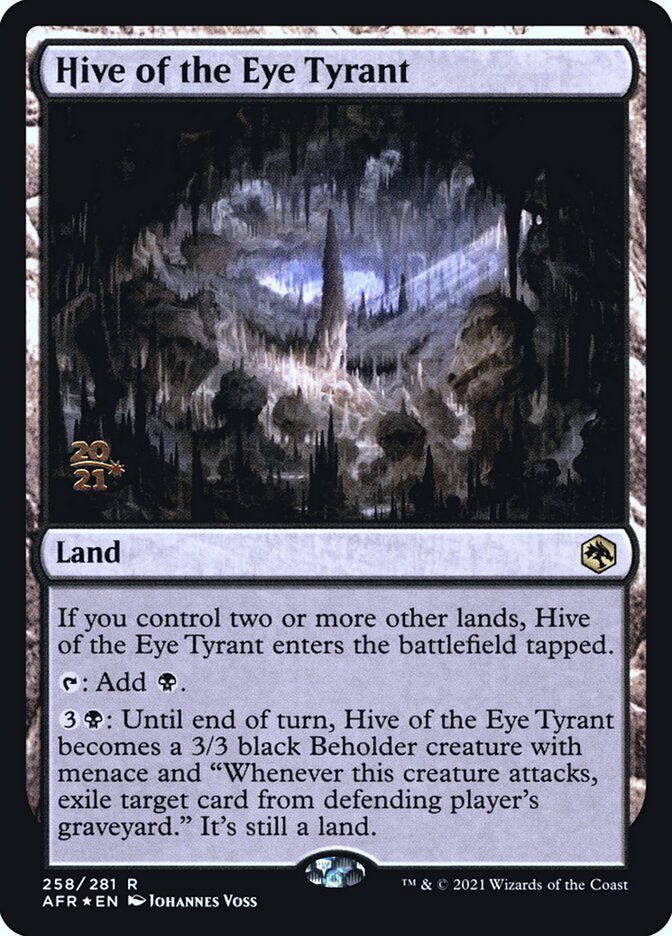 Hive of the Eye Tyrant [Dungeons & Dragons: Adventures in the Forgotten Realms Prerelease Promos] | Gate City Games LLC