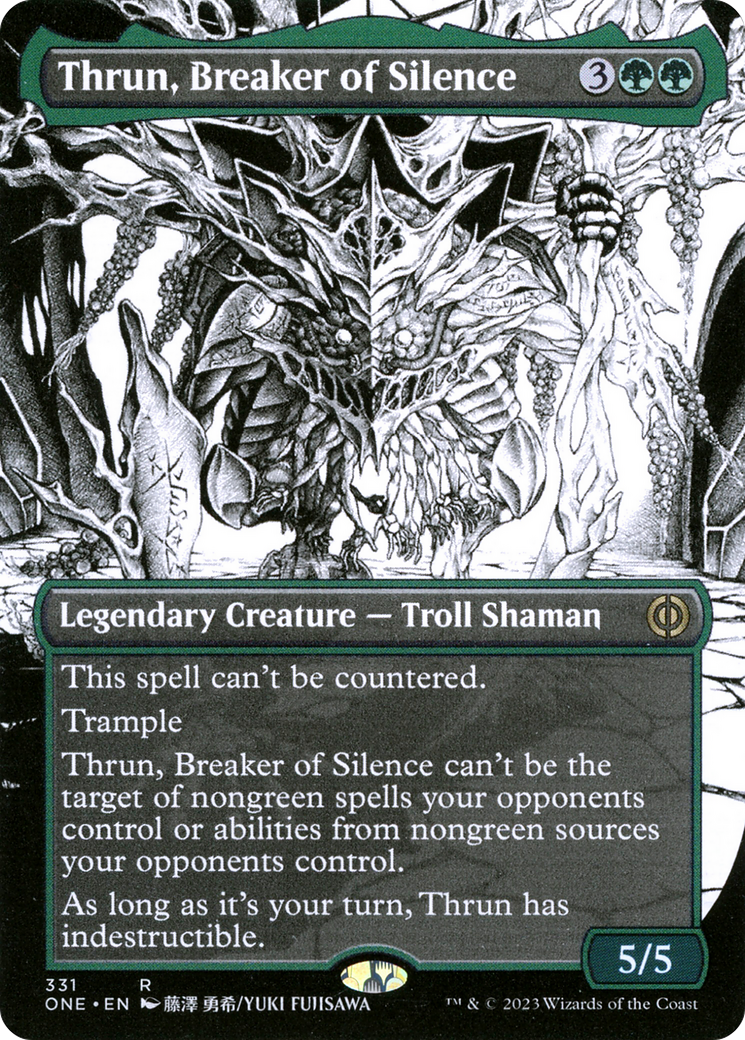 Thrun, Breaker of Silence (Borderless Manga) [Phyrexia: All Will Be One] | Gate City Games LLC