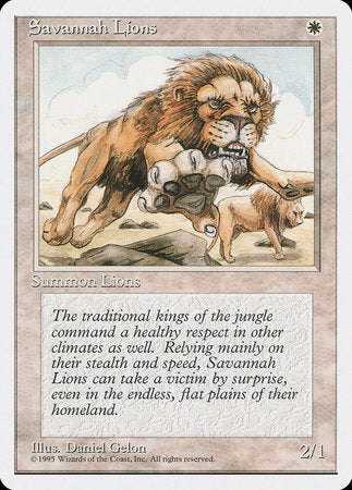 Savannah Lions [Fourth Edition] | Gate City Games LLC
