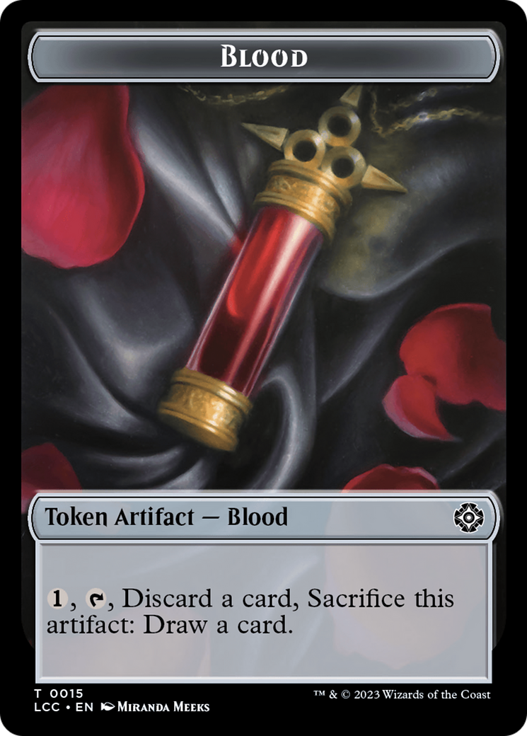 Blood // Vampire (0004) Double-Sided Token [The Lost Caverns of Ixalan Commander Tokens] | Gate City Games LLC