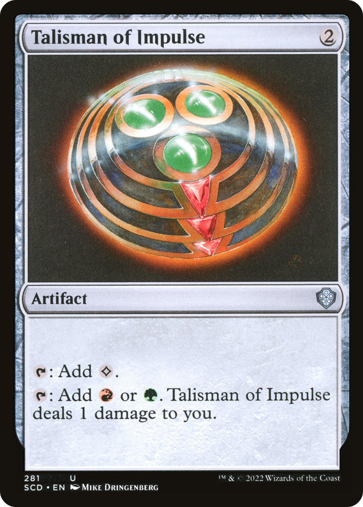 Talisman of Impulse [Starter Commander Decks] | Gate City Games LLC