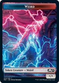 Weird // Zombie Double-sided Token [Core Set 2021 Tokens] | Gate City Games LLC