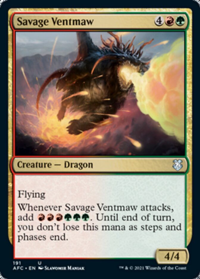 Savage Ventmaw [Dungeons & Dragons: Adventures in the Forgotten Realms Commander] | Gate City Games LLC