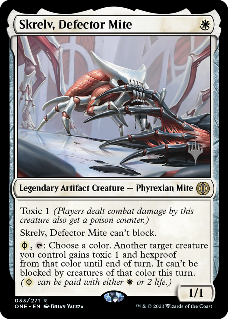 Skrelv, Defector Mite (Promo Pack) [Phyrexia: All Will Be One Promos] | Gate City Games LLC