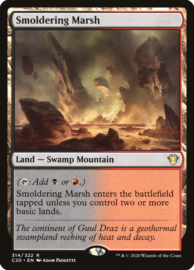 Smoldering Marsh [Commander 2020] | Gate City Games LLC