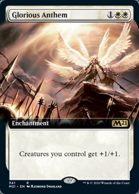 Glorious Anthem (Extended Art) [Core Set 2021] | Gate City Games LLC