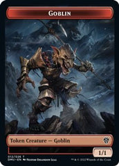 Zombie Knight // Goblin Double-sided Token [Dominaria United Commander Tokens] | Gate City Games LLC