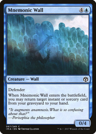 Mnemonic Wall [Iconic Masters] | Gate City Games LLC