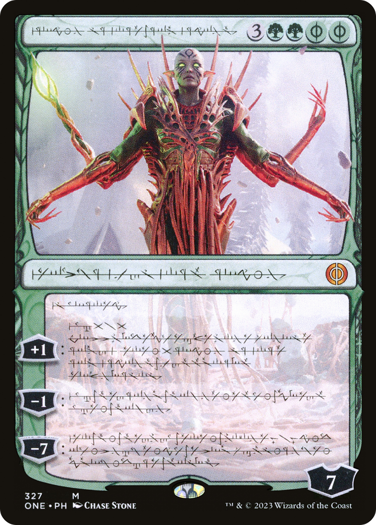 Nissa, Ascended Animist (Phyrexian) [Phyrexia: All Will Be One] | Gate City Games LLC