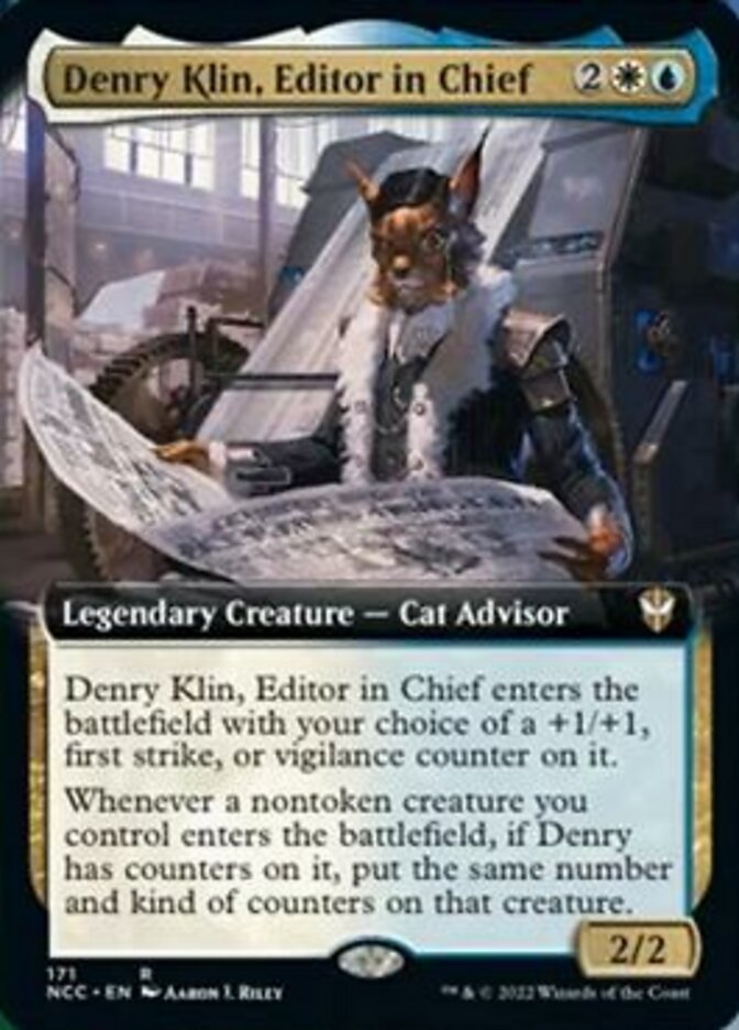 Denry Klin, Editor in Chief (Extended Art) [Streets of New Capenna Commander] | Gate City Games LLC