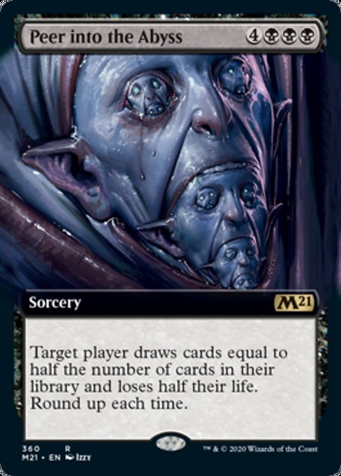 Peer Into the Abyss (Extended Art) [Core Set 2021] | Gate City Games LLC