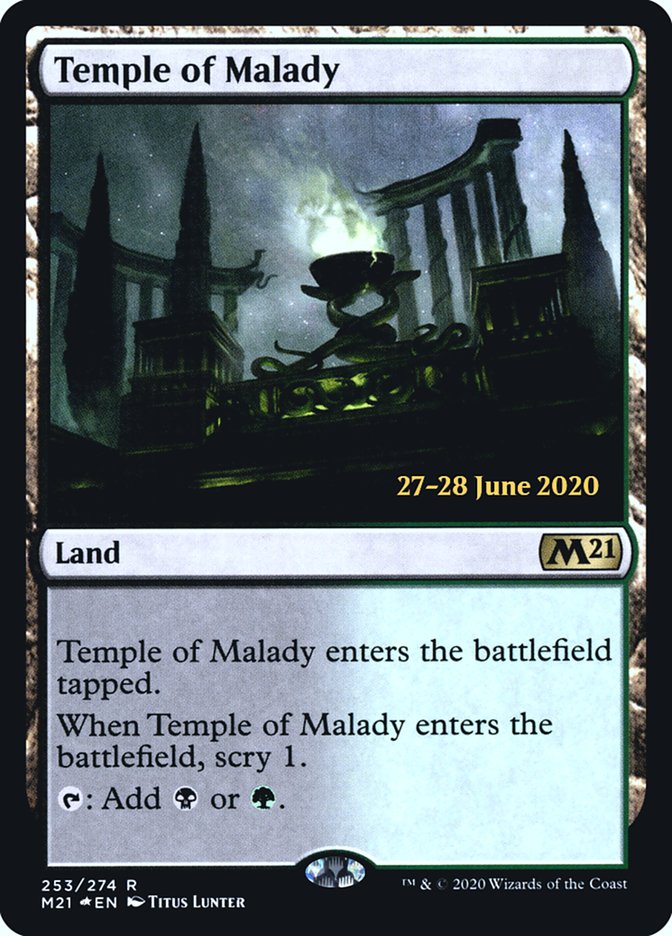 Temple of Malady  [Core Set 2021 Prerelease Promos] | Gate City Games LLC