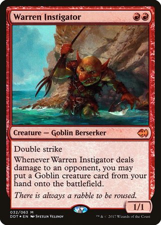 Warren Instigator [Duel Decks: Merfolk vs. Goblins] | Gate City Games LLC