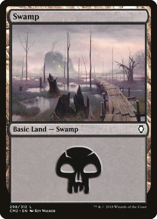 Swamp (298) [Commander Anthology Volume II] | Gate City Games LLC