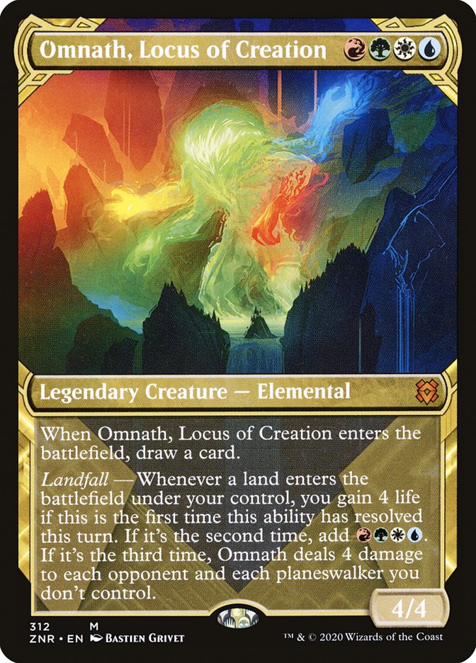 Omnath, Locus of Creation (Showcase) [Zendikar Rising] | Gate City Games LLC