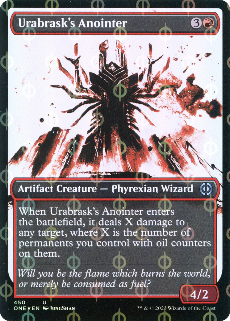 Urabrask's Anointer (Showcase Ichor Step-and-Compleat Foil) [Phyrexia: All Will Be One] | Gate City Games LLC