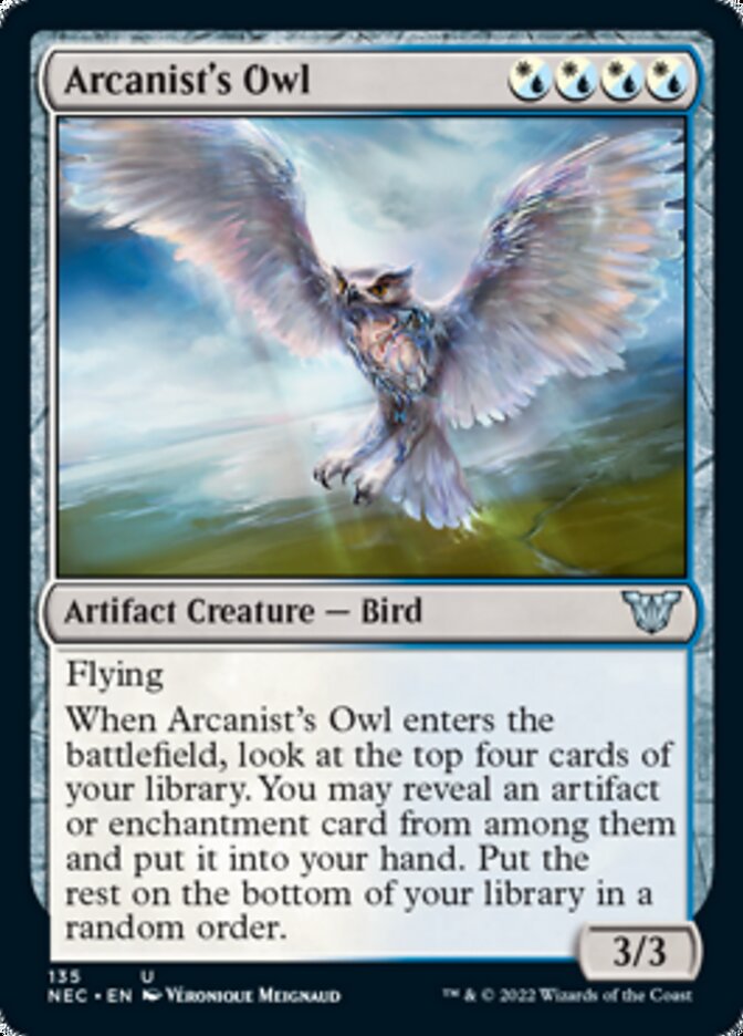 Arcanist's Owl [Kamigawa: Neon Dynasty Commander] | Gate City Games LLC
