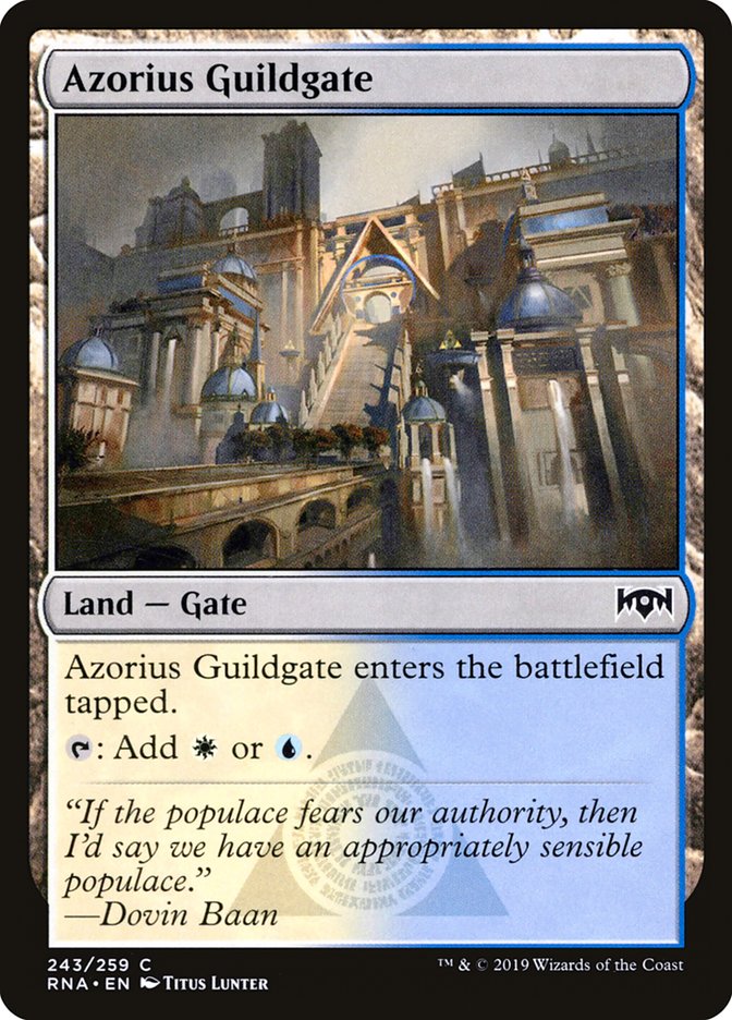 Azorius Guildgate (243/259) [Ravnica Allegiance] | Gate City Games LLC