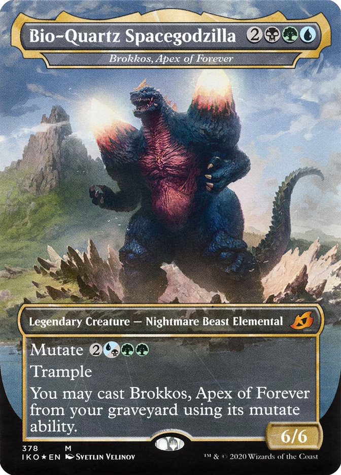 Brokkos, Apex of Forever - Bio-Quartz Spacegodzilla (Godzilla Series) [Ikoria: Lair of Behemoths] | Gate City Games LLC