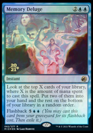 Memory Deluge [Innistrad: Midnight Hunt Prerelease Promos] | Gate City Games LLC