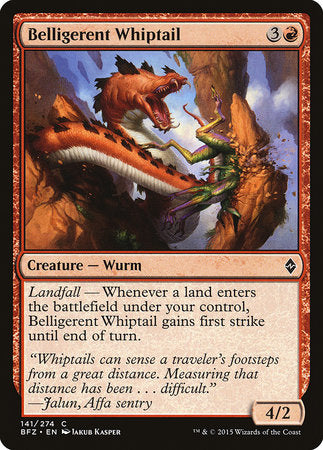 Belligerent Whiptail [Battle for Zendikar] | Gate City Games LLC