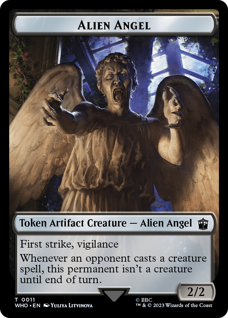 Alien Angel // Food (0027) Double-Sided Token [Doctor Who Tokens] | Gate City Games LLC