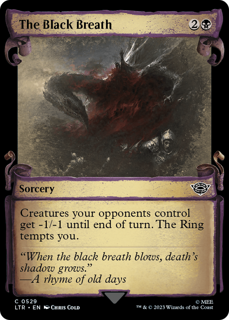 The Black Breath [The Lord of the Rings: Tales of Middle-Earth Showcase Scrolls] | Gate City Games LLC