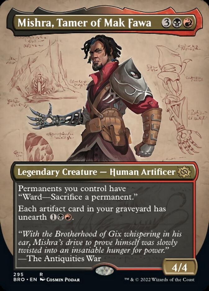 Mishra, Tamer of Mak Fawa (Borderless Alternate Art) [The Brothers' War] | Gate City Games LLC