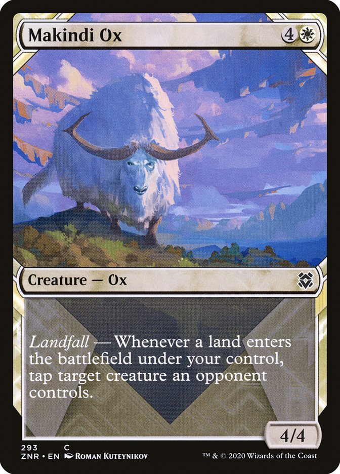 Makindi Ox (Showcase) [Zendikar Rising] | Gate City Games LLC