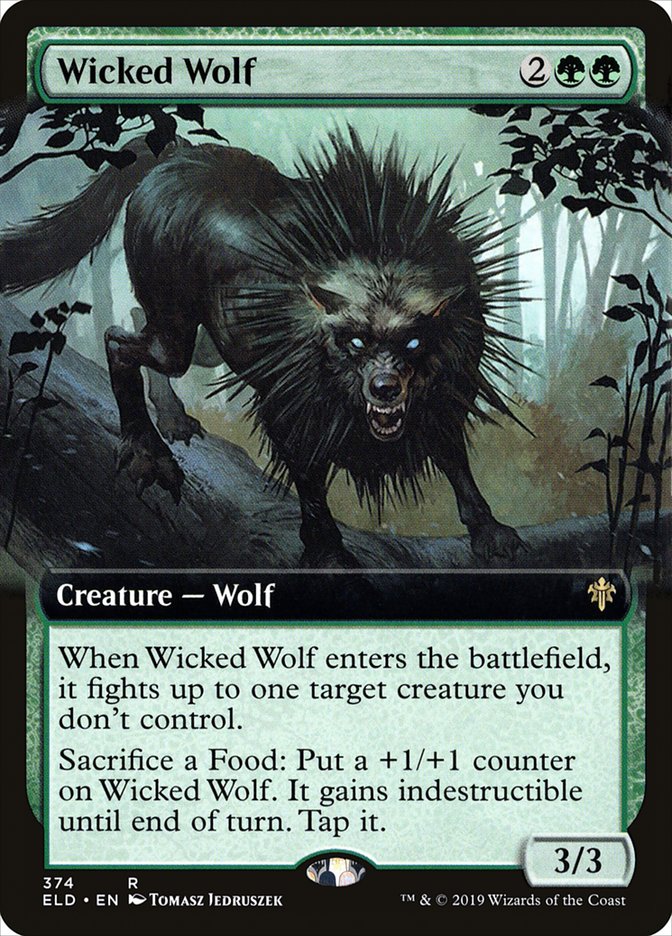 Wicked Wolf (Extended Art) [Throne of Eldraine] | Gate City Games LLC