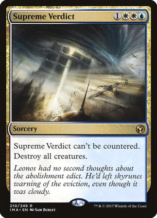 Supreme Verdict [Iconic Masters] | Gate City Games LLC