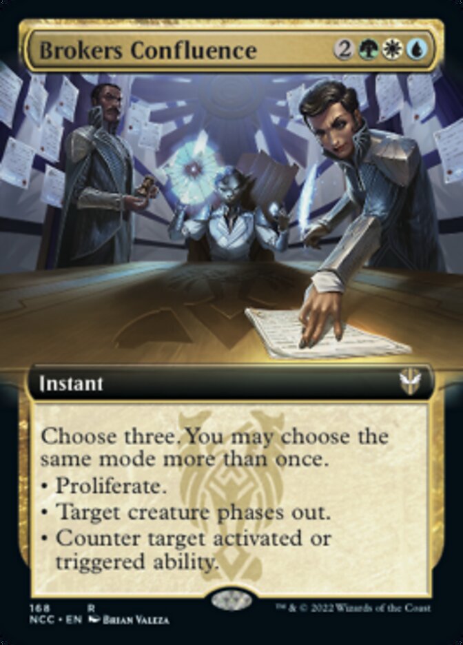 Brokers Confluence (Extended Art) [Streets of New Capenna Commander] | Gate City Games LLC