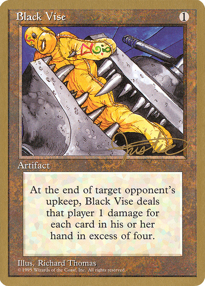 Black Vise (Mark Justice) [Pro Tour Collector Set] | Gate City Games LLC