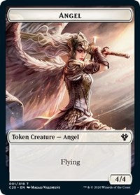 Angel // Elemental (010) Double-sided Token [Commander 2020 Tokens] | Gate City Games LLC