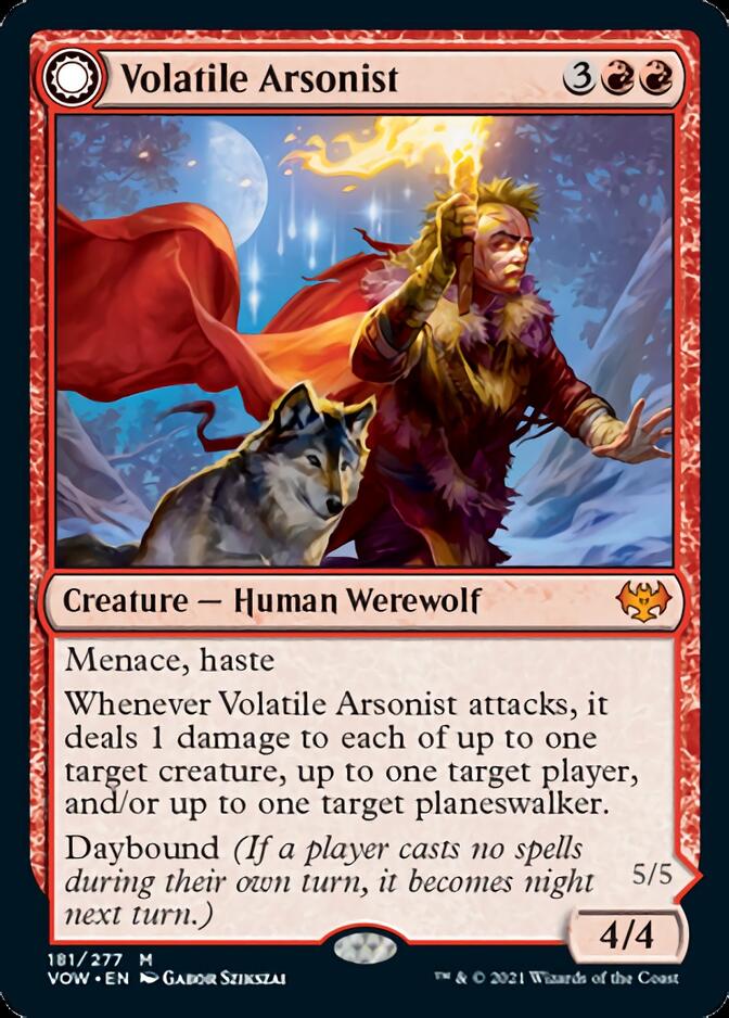 Volatile Arsonist // Dire-Strain Anarchist [Innistrad: Crimson Vow] | Gate City Games LLC