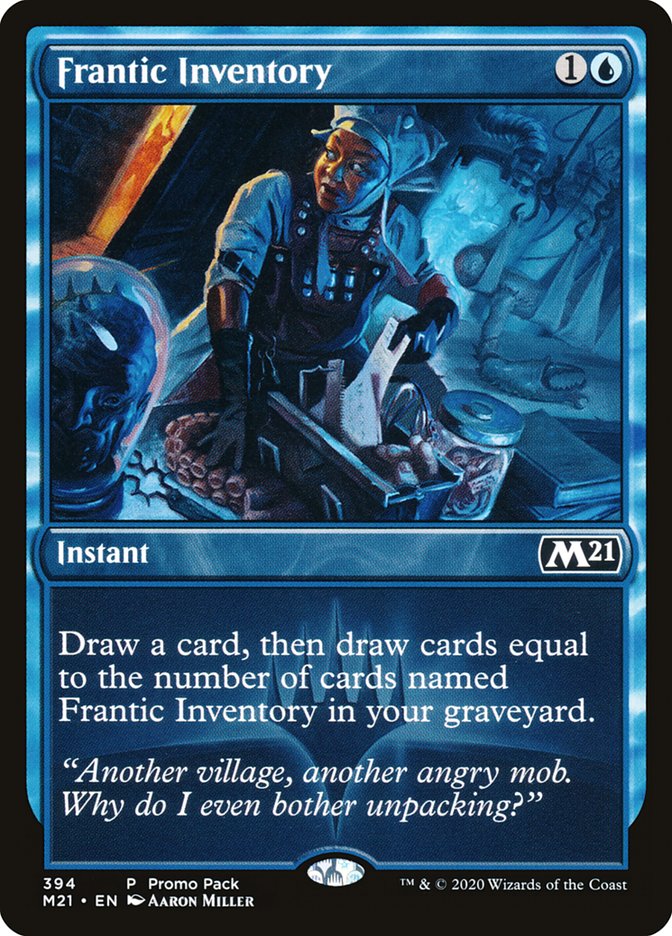 Frantic Inventory (Promo Pack) [Core Set 2021 Promos] | Gate City Games LLC